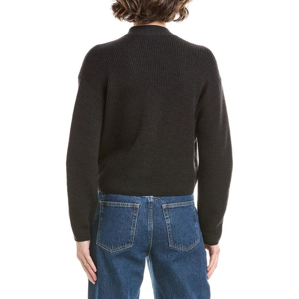 Max Mara Womens  York Wool Cardigan, Black - Picture 2 of 3